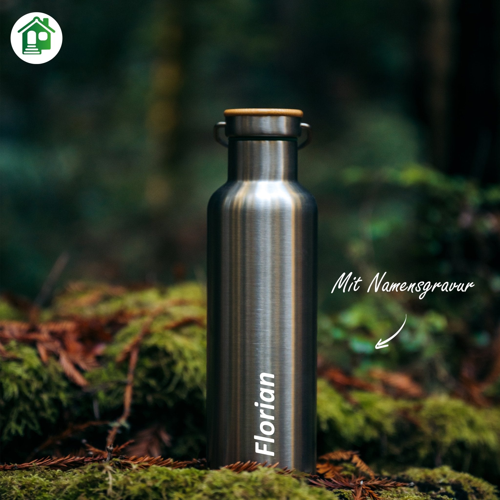 Individual Gravur für die Edelstahl Trinkflasche | 1000ml |