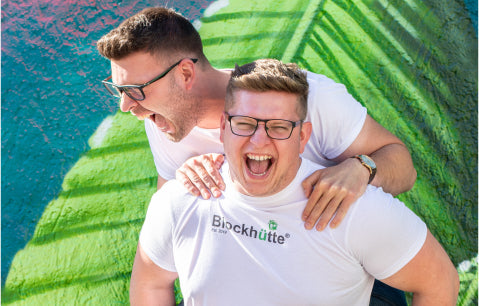 Nils und Malte, Gründer von Blockhütte